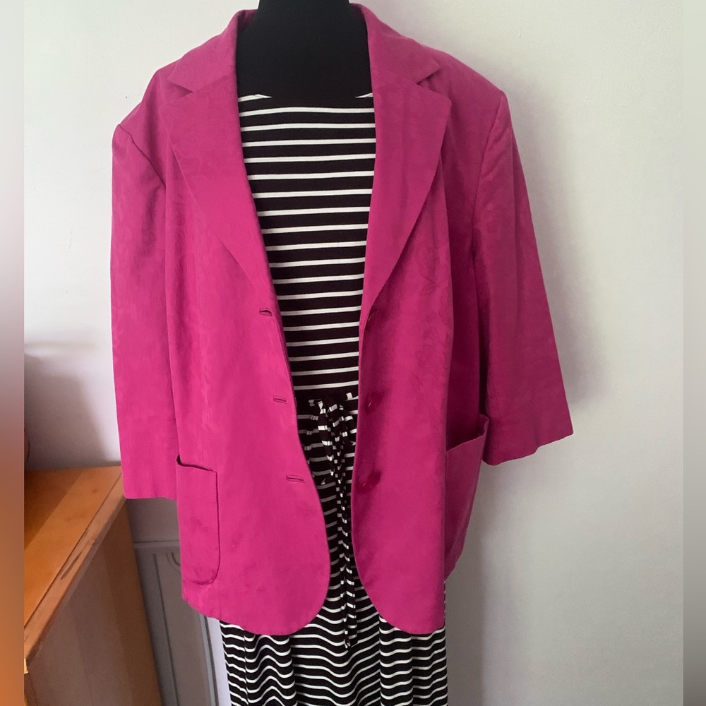 NWT  Time and Tru Women's Plus Belted Dress with Short Sleeves, Size 2X - Picture 10 of 11